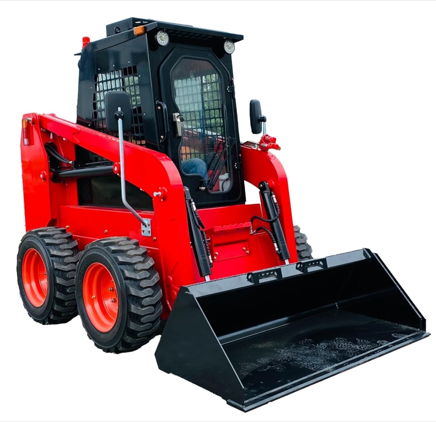 Tracked Skid Steer Loader Compact Heavy Duty ROPS Safety Cabin Hydraulic Quick Attach for Industrial Construction Agriculture Demolition Earthmoving Site Prep Landscaping Snow Clearing