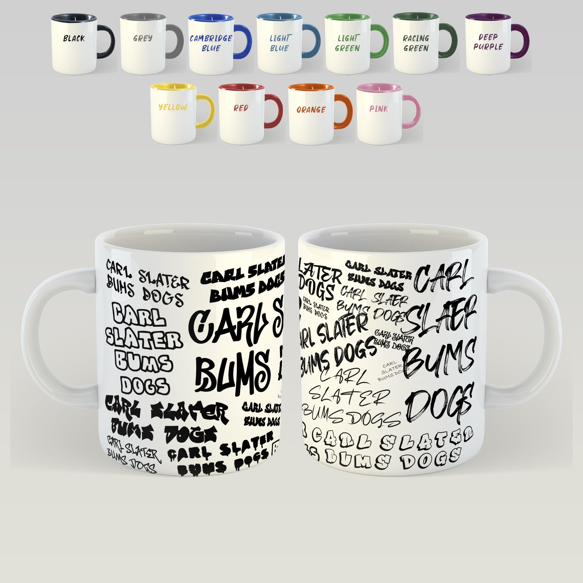 Carl Slater Graffiti Brassic | Funny Gift Idea Cup Tea Coffee | 11oz Mug