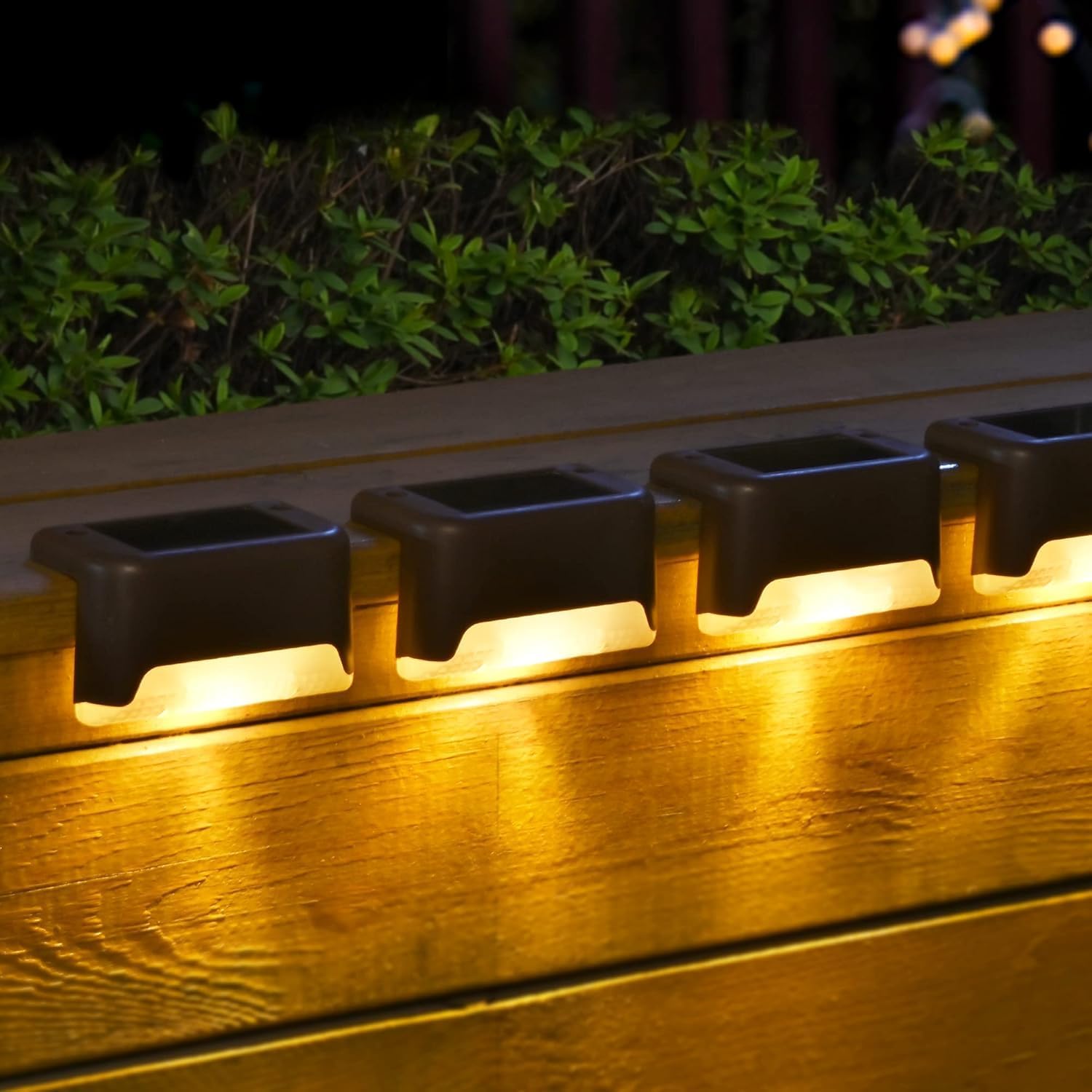 RULOKSHA Solar Deck Lights Outdoor, Waterproof Led Lights for Outdoor Stairs, Step,Fence,Yard,Patio,and Pathway Motion Sensor Auto Chargeable Exterior LED Lamp for Home Garden(Warm White PACK OF 2) (B0DHXWNP46) Amazon Price History, Amazon Price Tracker