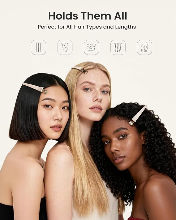 AIMIKE 4.8 Hair Clips for Styling, No-Crease Duckbill Clips, 6-Pack