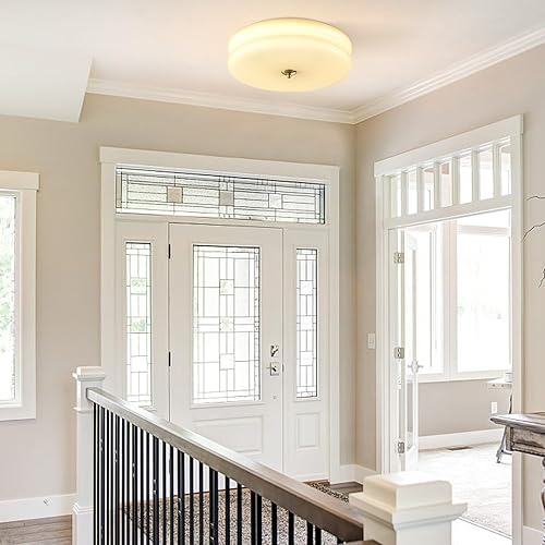 Miniatura 4 de KCO Iluminación moderna de cristal amarillo lámpara de techo moderna pasillo luces de techo retro montaje empotrado luz de techo mediados de siglo