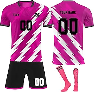 Conjunto de uniforme de fútbol para hombre, camiseta de fútbol personalizada para adultos y niños, nombre propio, logotipo del equipo, kit de fútbol personalizado