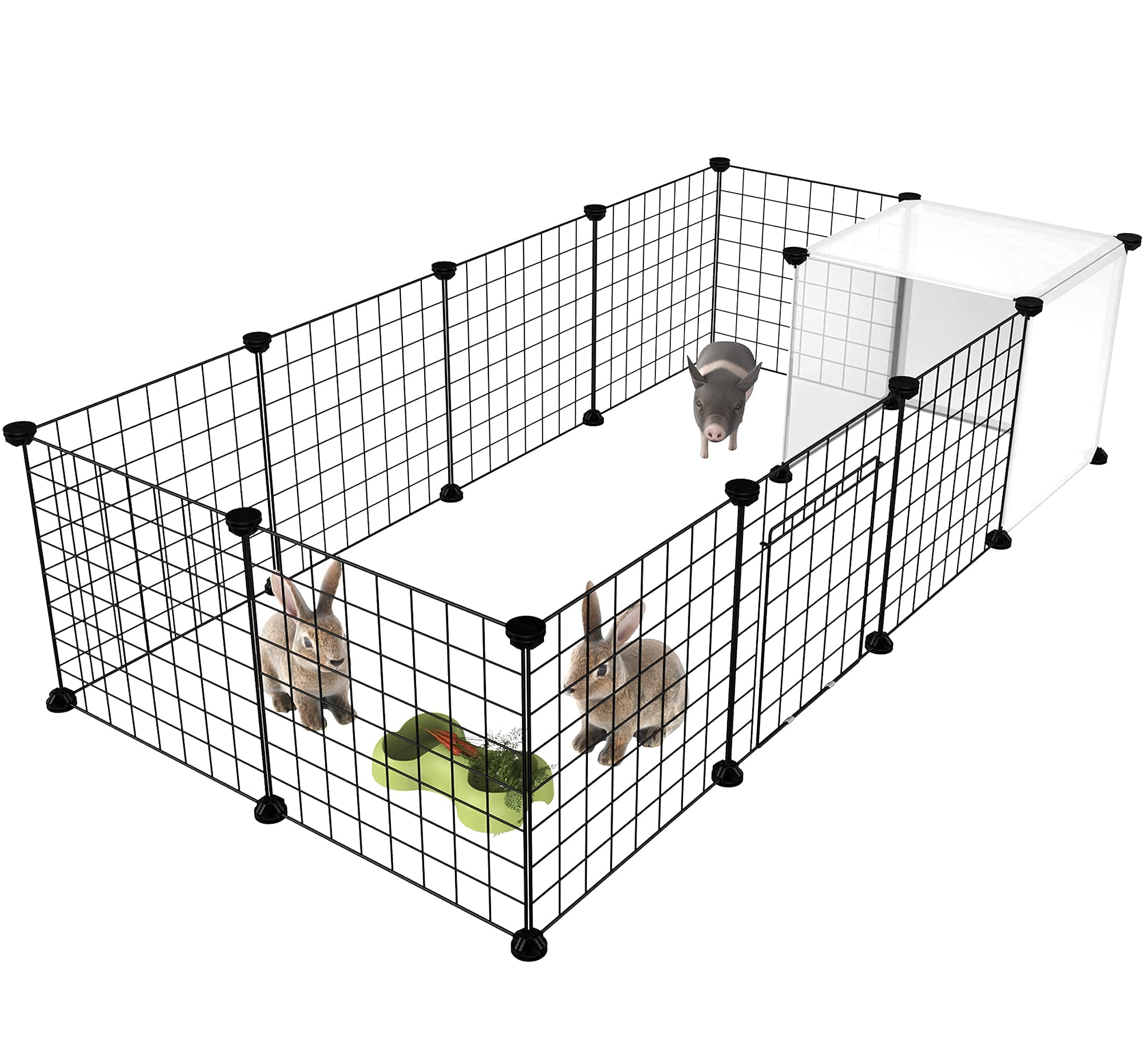 Buy HOMIDEC Pet Playpen,Small Animal Cages with Door,14 Panels Indoor