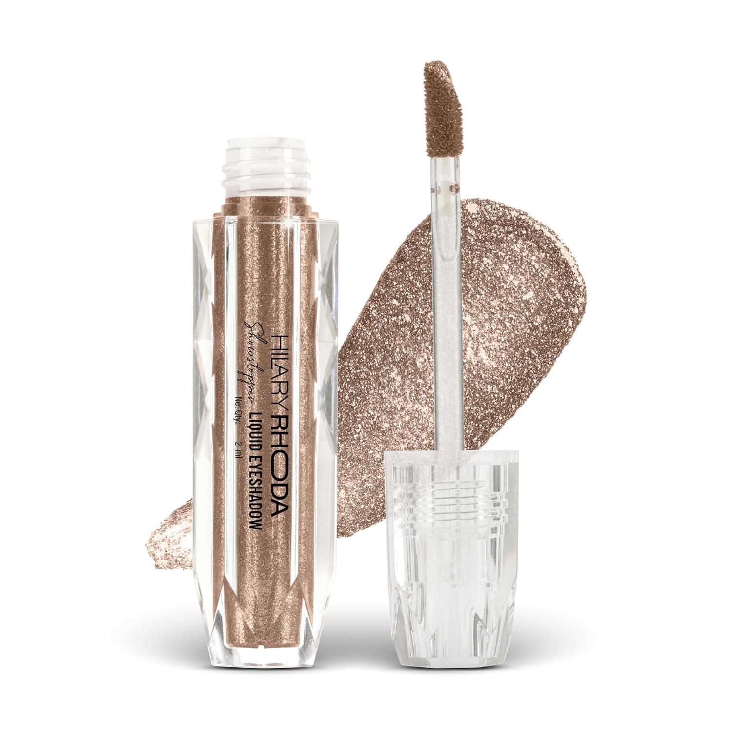PREMIUM Showstopper Liquid Eyeshadow | Gel-Based Formula | Shimmer Finish | Highly Pigmented | Blends Easily | Create Versatile Looks | 2ml (Oxidised Silver - Shade 04) SH-7711-image-39