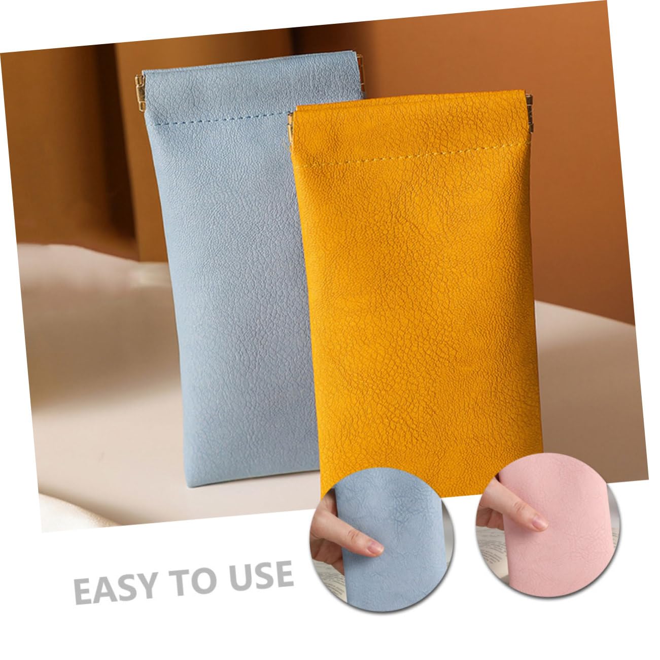 Beavorty Sonnenbrillen Organizer Schutztaschen Schmal Transparent Mehrere Sonnenbrillenetuis Organizer Für Damen Große Brillen Schutzhüllen Outdoor Sonnenbrillentasche Leder