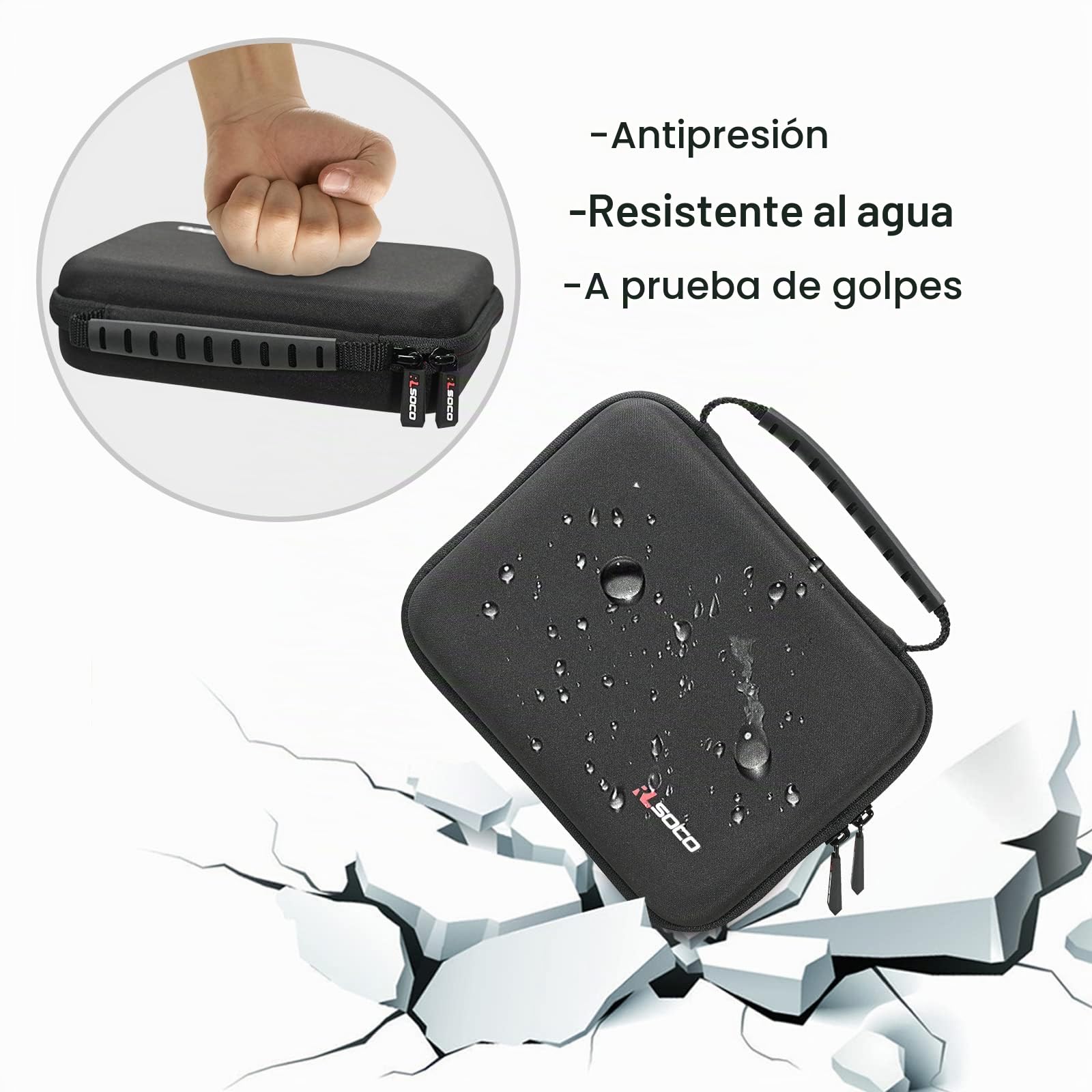 RLSOCO Funda Compatible con Gillette Labs Heated Razor Máquina de Afeitar Hombre (Negro)