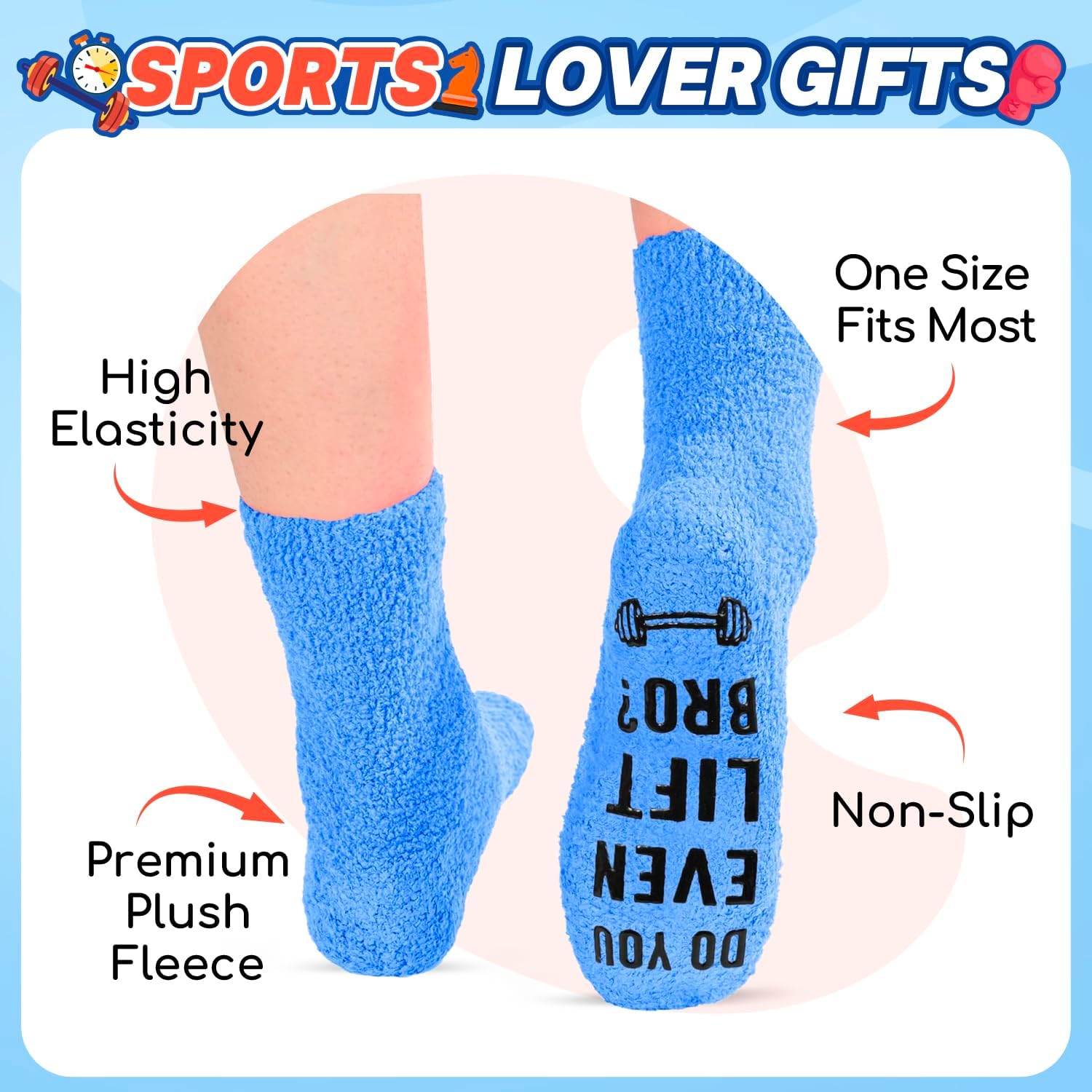 HAPPYPOP Gifts for Her Him - Gifts for Mom, Funny Pickleball Hockey Socks for Women Men - Image 4