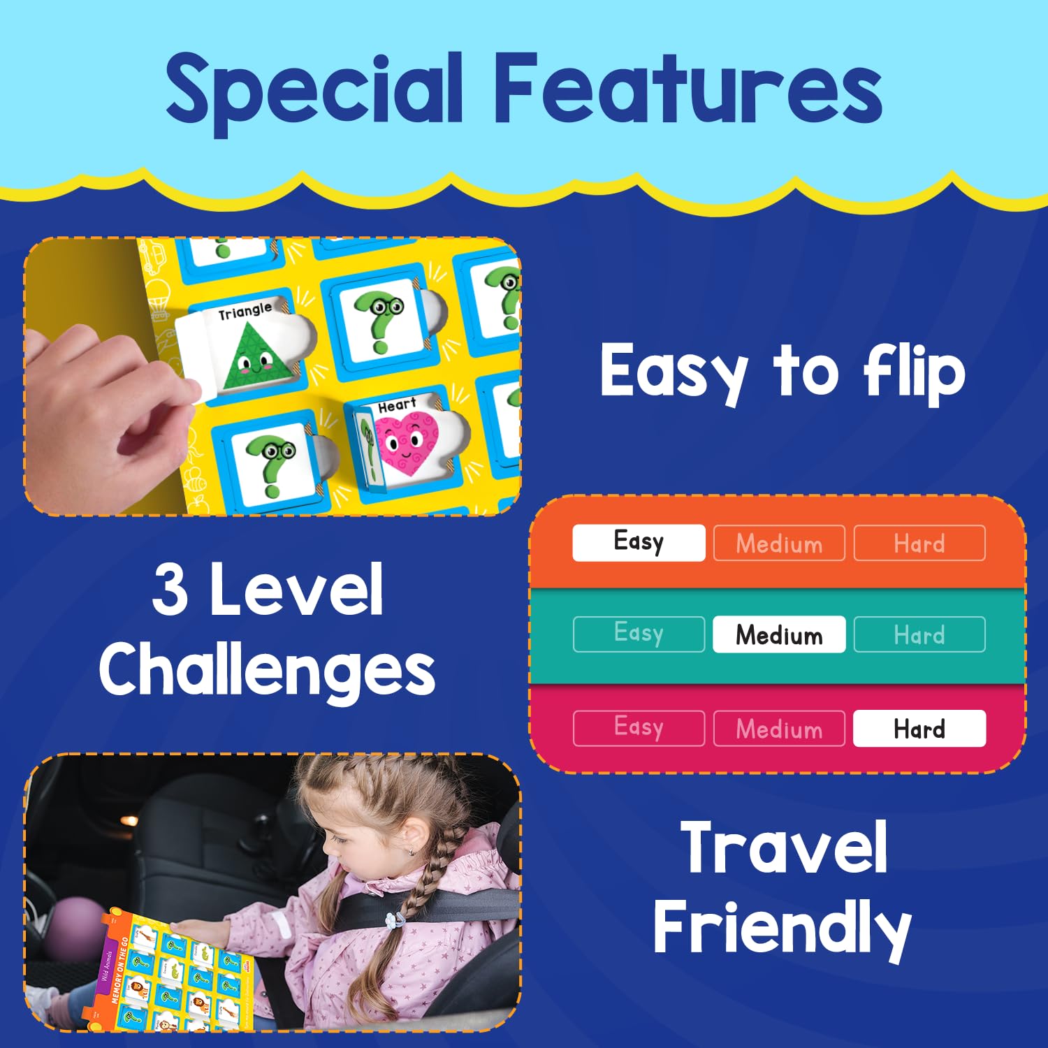 Smartivity Memory Game for Kids Ages 3+ Years | Fun Matching Game - 12 Theme Cards & 3 Level Challenges I Birthday Gift for Boys & Girls I Preschool Learning Toy for 3,4,5,6 Years Age - Image 6 thumbnail