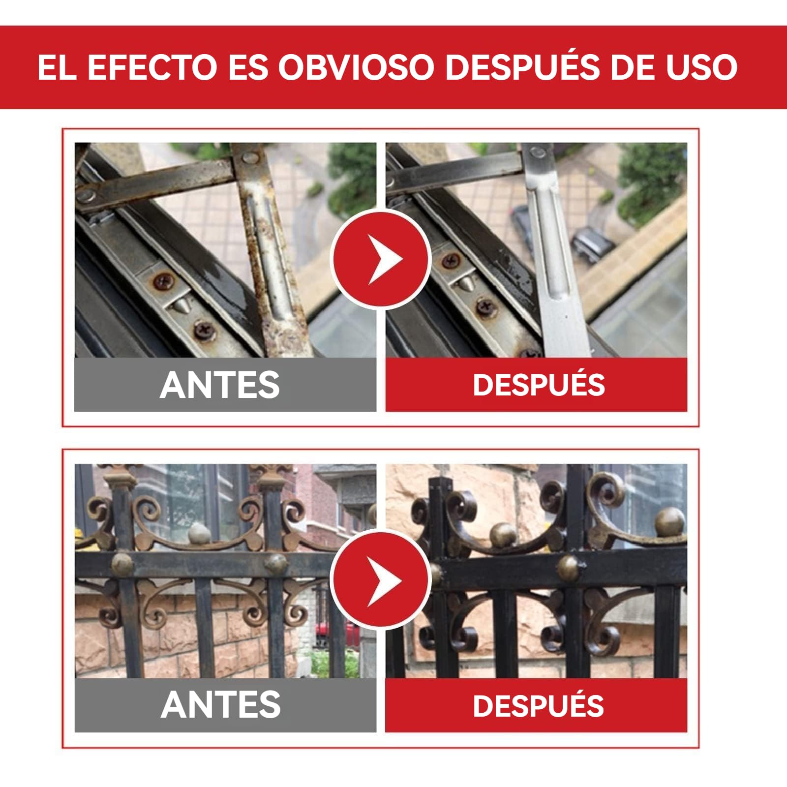 Convertidor De óXido Para Metal, Removedor De óXido De 300g Para  Metal-Pintura PortáTil Para Metal Con Cepillo, Para Metal, AutomóVil, Acero  (Black,1 KG) : Amazon.com.mx: Herramientas y Mejoras del Hogar