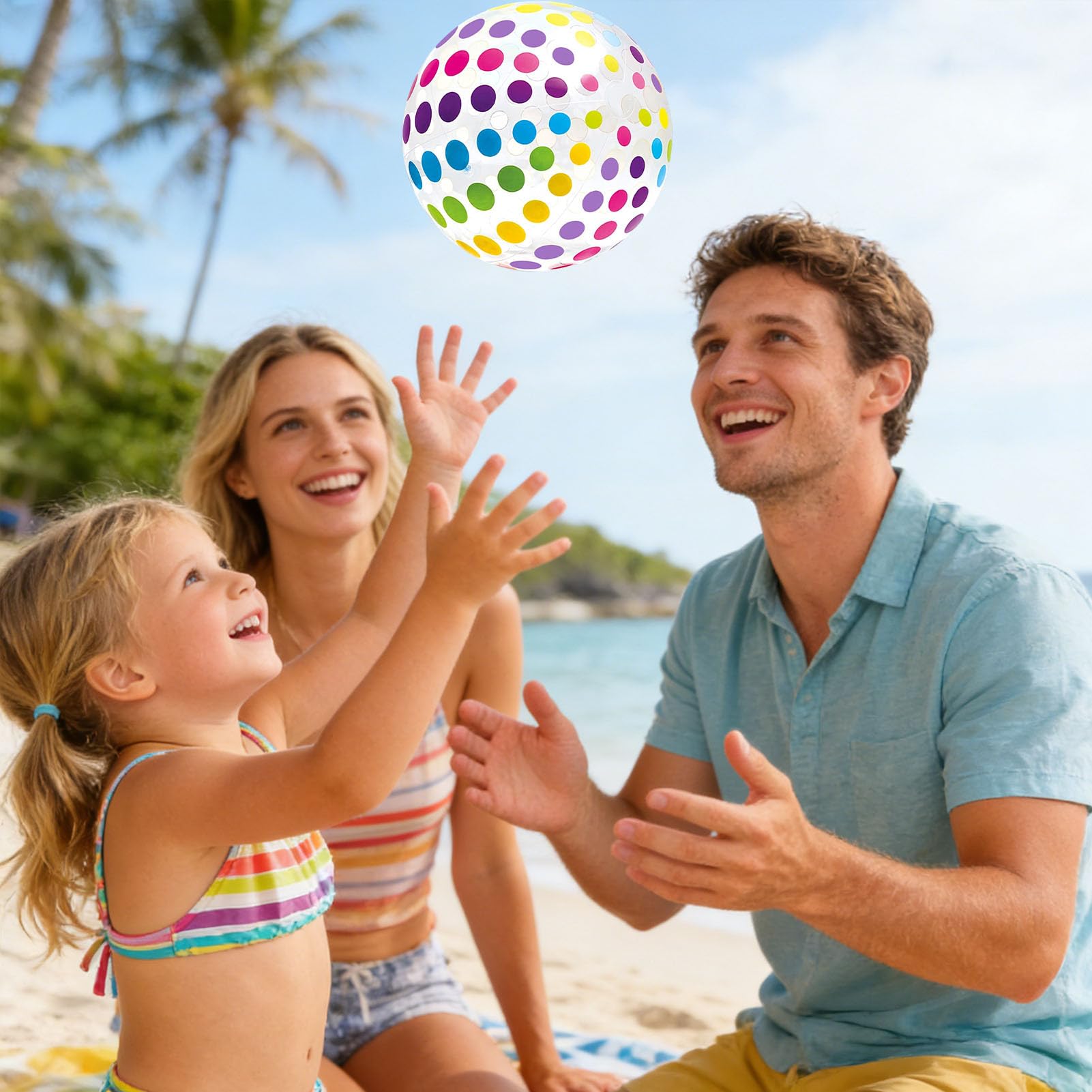 Piłka Plażowa muchiwana | Dmuchane Piłki Plażowe do Basenu - Pływająca Zewnętrzna Do Gier Wodnych I Zabawy Na Camping Jeziorem Na Urodziny Chłopców Imprezy Zewnątrz Dla Rodziny I Szkoły
