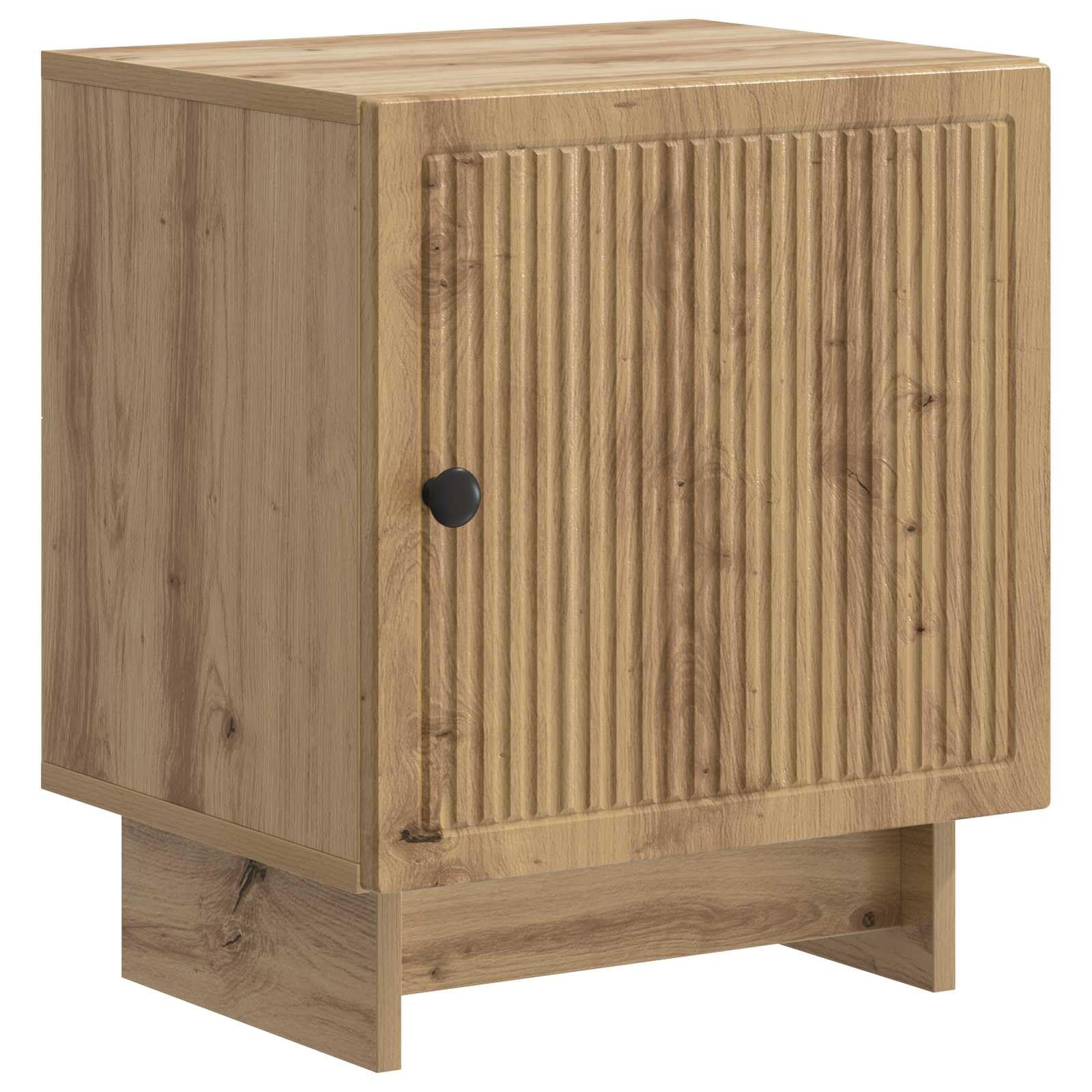 Madera vintage mesita de noche roble artisan 43 x 34 5 x 50 cm marrón