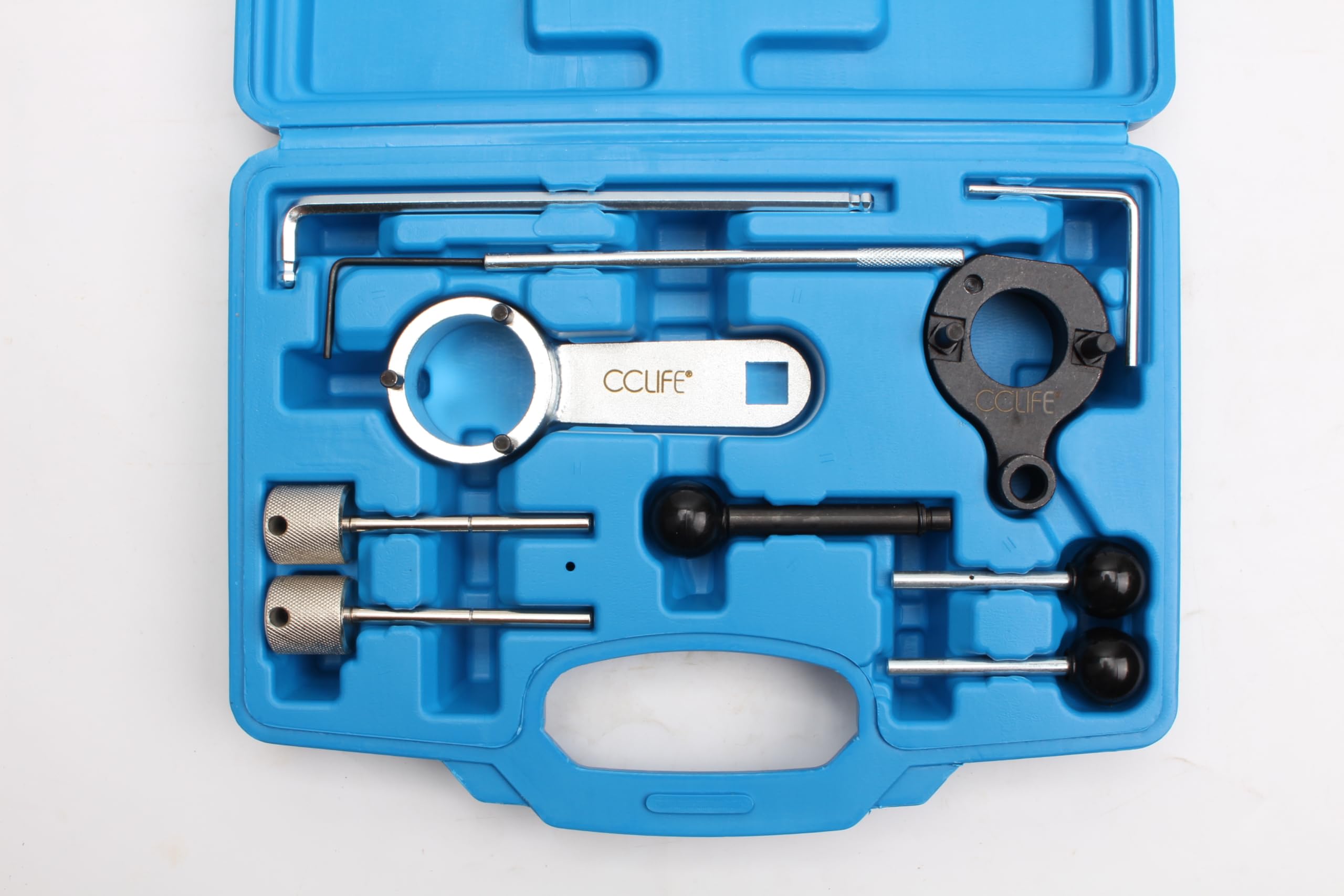 CCLIFE messa in fase kit di Attrezzi per la Messa in Fase del Motore Attrezzo Distribuzione del Motore Attrezzo per il Cambio compatible VW VAG Audi 1.6 2.0 TDI CR