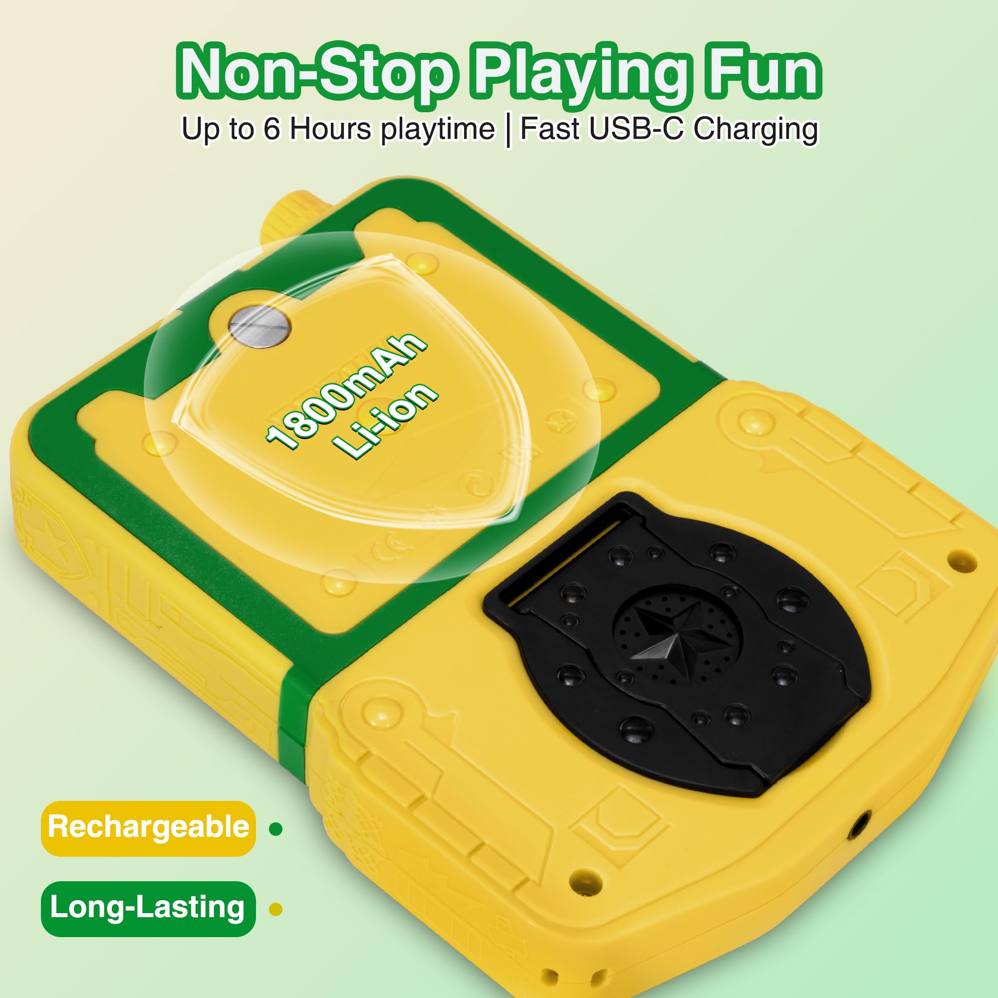 Kids Handheld Video Game Player, 220 Preloaded Classic Games, Portable Plug & Play Retro Game Console with 3.5'' Screen & Rechargeable Battery, No Ads, Mute Function for Travel-Green