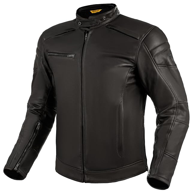 SHIMA Blake Motorbike Jackets for Men Back Protector Shoulder Elbow Armour Riding Leather Motorcycle Jacket Summer Bikers Ventilated