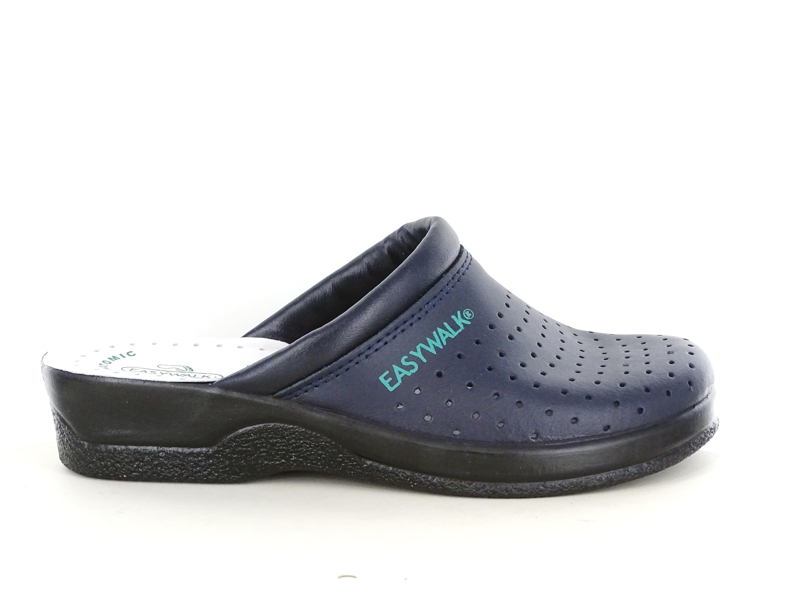 EASYWALK 210 Zuecos Mules Zapatillas Zapatos de Cuero, Mujer