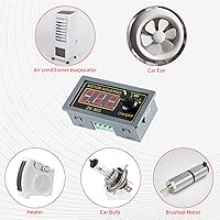 Vista 4 de ZK-MG PWM Controlador de velocidad del motor Pantalla digital LED Generador de señal ajustable Módulo de controlador 5V 12V 24V Gobernador de motor