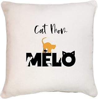 Beaver Fun, Custom Cat Name Cushion, Cat Mom's Gift, Personalized Cat Mothers Gift, Customized Pet Lovers Present, Custom Cat Name Throw Pillow