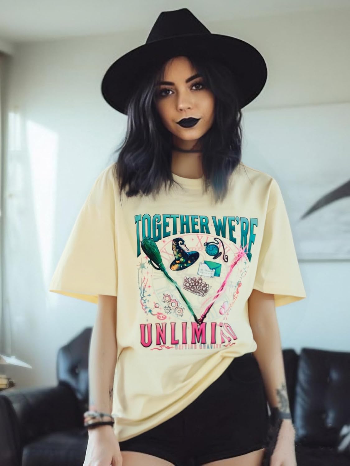 Musical Shirt for Women Witch Shirt Musical Movie Fan Gifts Tee Together We're Unlimited Casual Short Sleeve Tops - Image 3