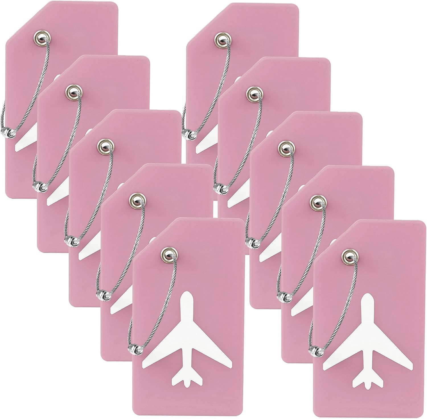Silicone La Tag for Suitcases with Stainl Loop, TSA Appd,