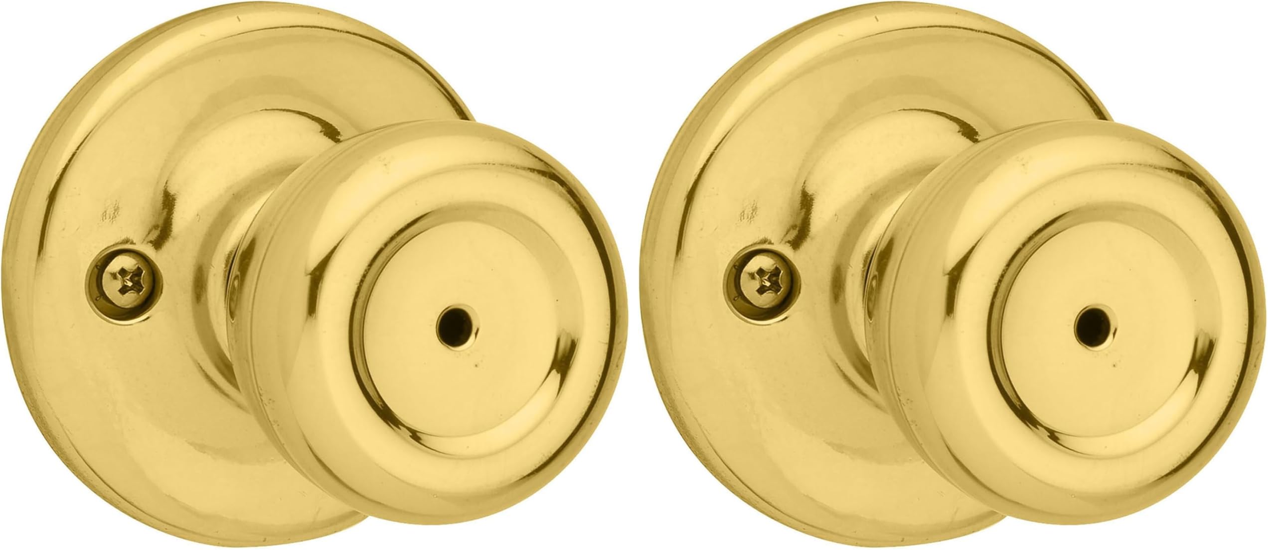 Kwikset Mobile Home Privacy Door Knob - Polished Brass -9 Kwikset Mobile Home Privacy Door Knob - Polished Brass -9