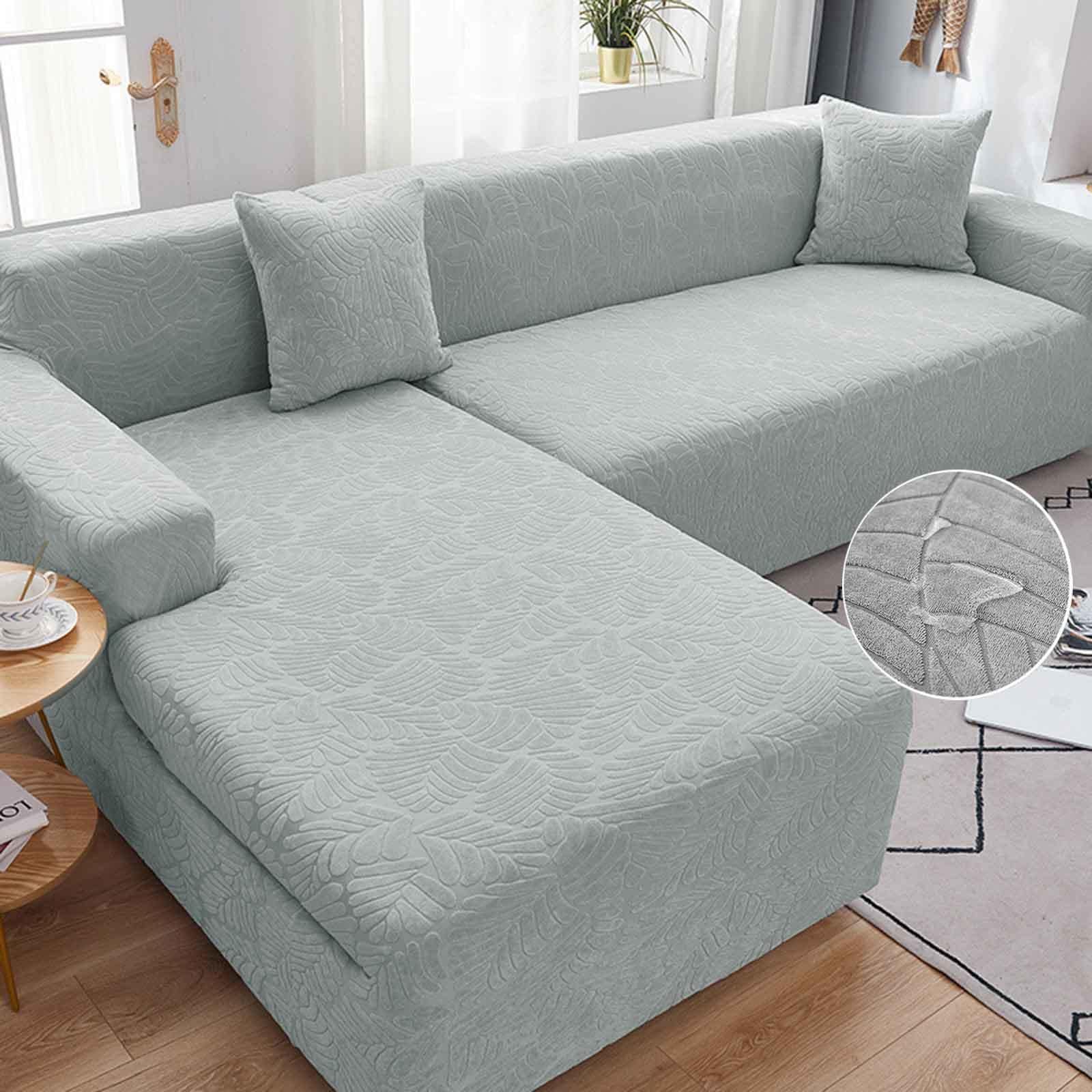 YWQJL Funda Sofá Impermeable,Funda Sofa de Forma L,lFunda Elástica Sofa 1/2/3/4 plazas Cheslong Ajustable,Funda de Sofa Chaise Longue Antimanchas Lavable,I-2seats(145-185cm)