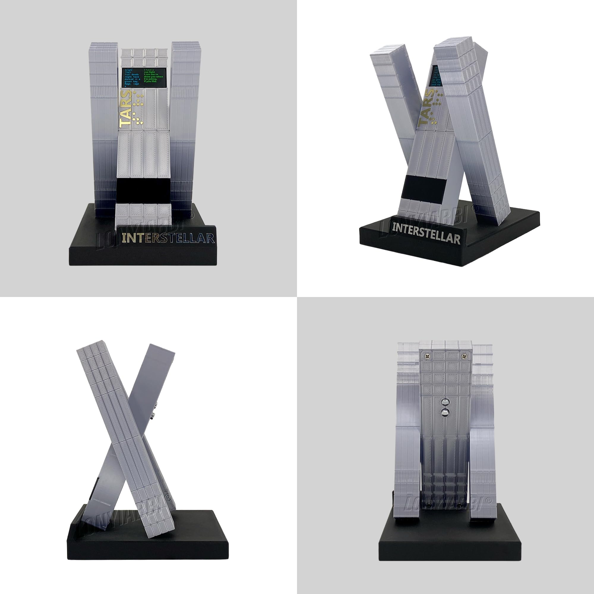 robot futurista de colección con pantalla, reproduce imágenes y videos preestablecidos, articulaciones magnéticas, regalo de ciencia ficción y adorno de escritorio.