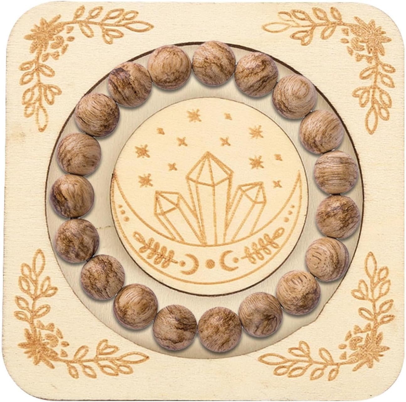 Amazon.co.jp: 木製ブレスレットディスプレイスタンド, 木製バングル  