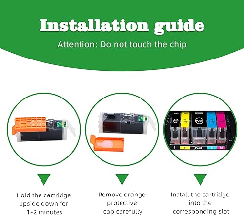 Miniatura 4 de GREENARK Cartuchos de tinta compatibles de repuesto para Canon c280xxl pg280 bk PGI-280 PGI-280XXL BK tanque de tinta negra (paquete de 2) funciona