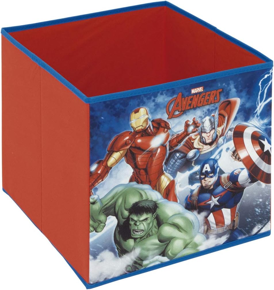 ARDITEX Avengers Storage Cube, Red, Medium, 31 x 31 x 31 cm