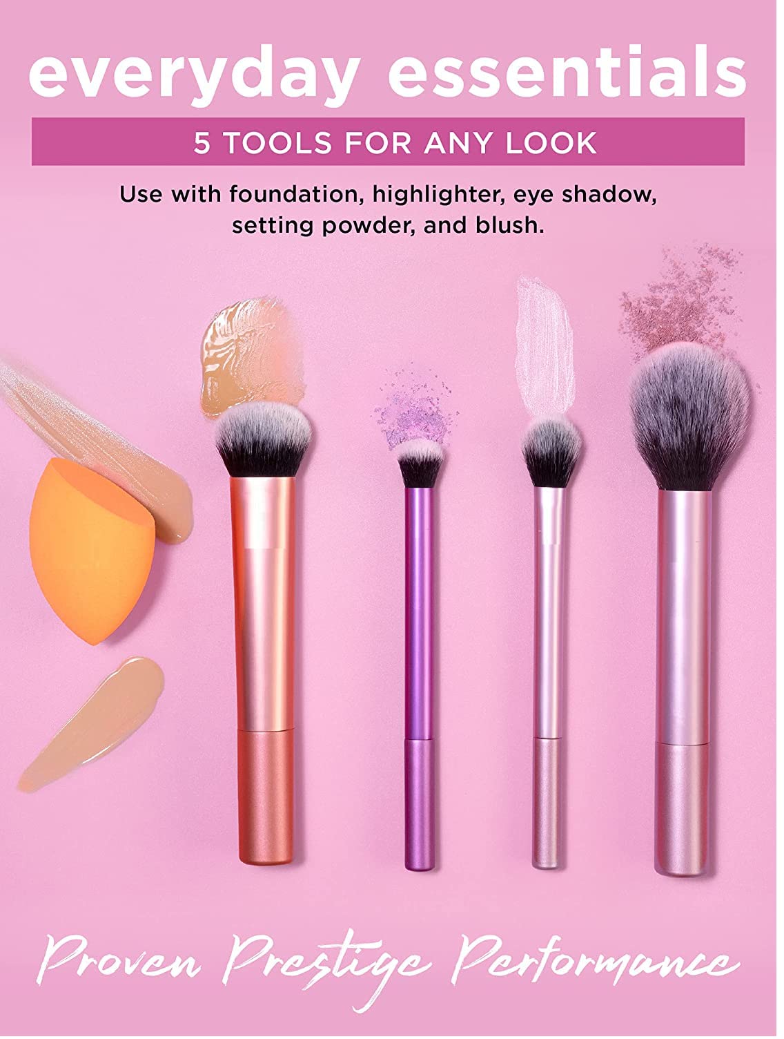 URBANMAC Artist Essentials Complete Face Makeup Brush Set for Makeup Artist