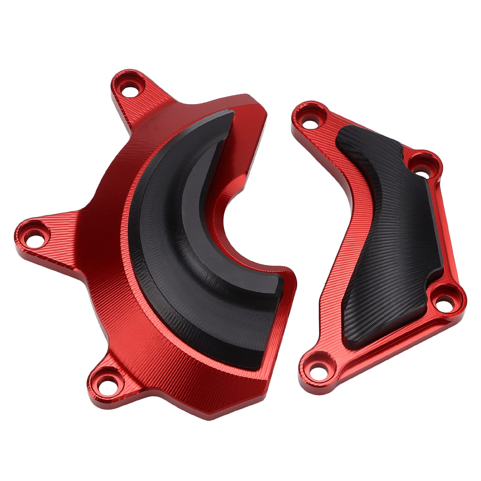 Cursore Copertura Motore per R6 YZF R6 2019-2021, Protezione Crash in Alluminio Durevole, Accessorio Moto Resistente Agli Urti, 2 Unità (Allevato)