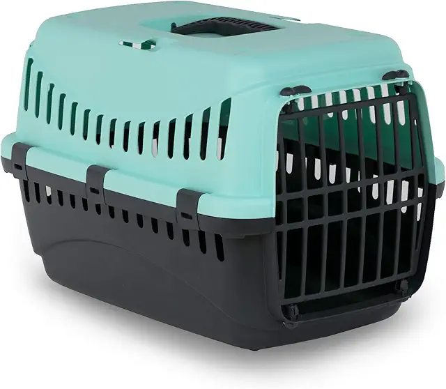 Caisse de Transport pour Chien Gipsy 50 - Panier Plastique Bleu Turquoise 7 kg