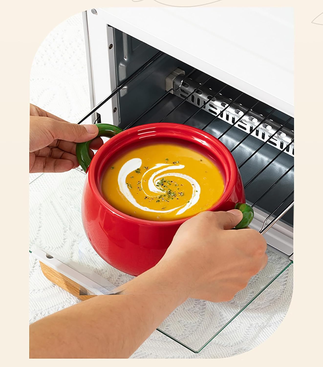Dutch Oven Pot with Lid, Pumpkin Pottery Dessert Saucepan, Mini Baking Dish Cute Pumpkin Bowl, for Home Thanksgiving Halloween Party, Pumpkin Dish,Halloween,Small