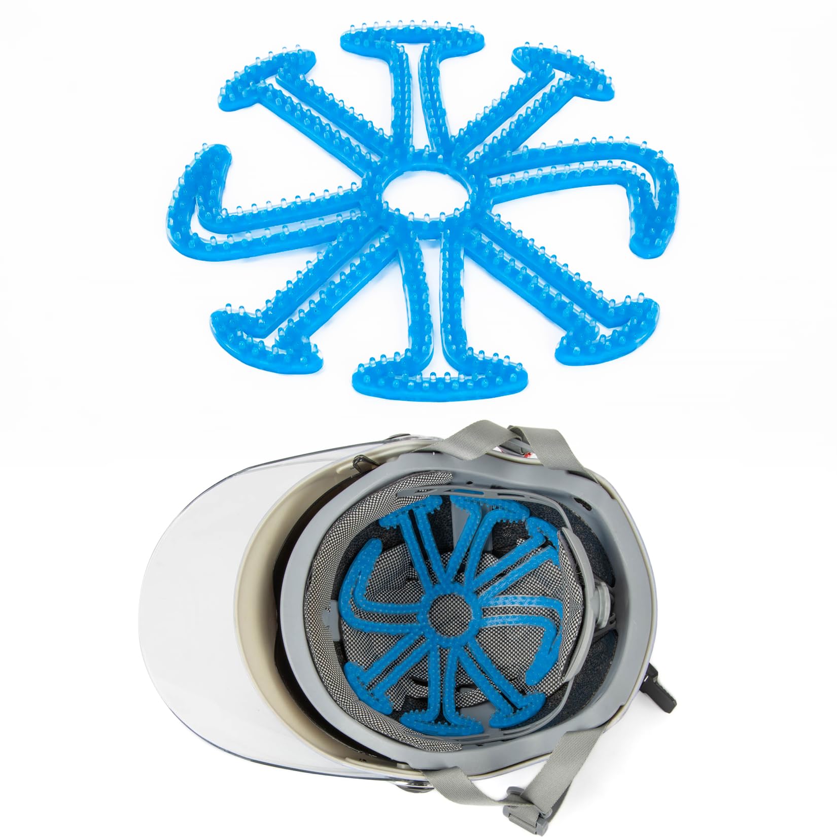 PSLER Bicycle Helmet Liner Soft Silicone Cycling Helmet Pad Road Mountain Lining Pads Bicycle Inserts Pads Mats Helmet Inserts Pads, BLUE