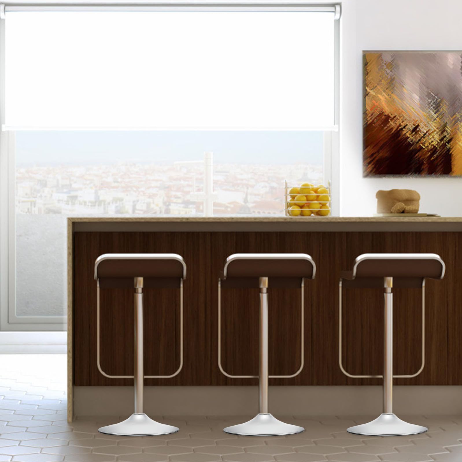 Generico Base Rotonda per Tavolo in Lega di Alluminio Pratica e Resistente, Accessorio per Sgabelli e Sedie Design Semplice per Studio e Arredamento Casa