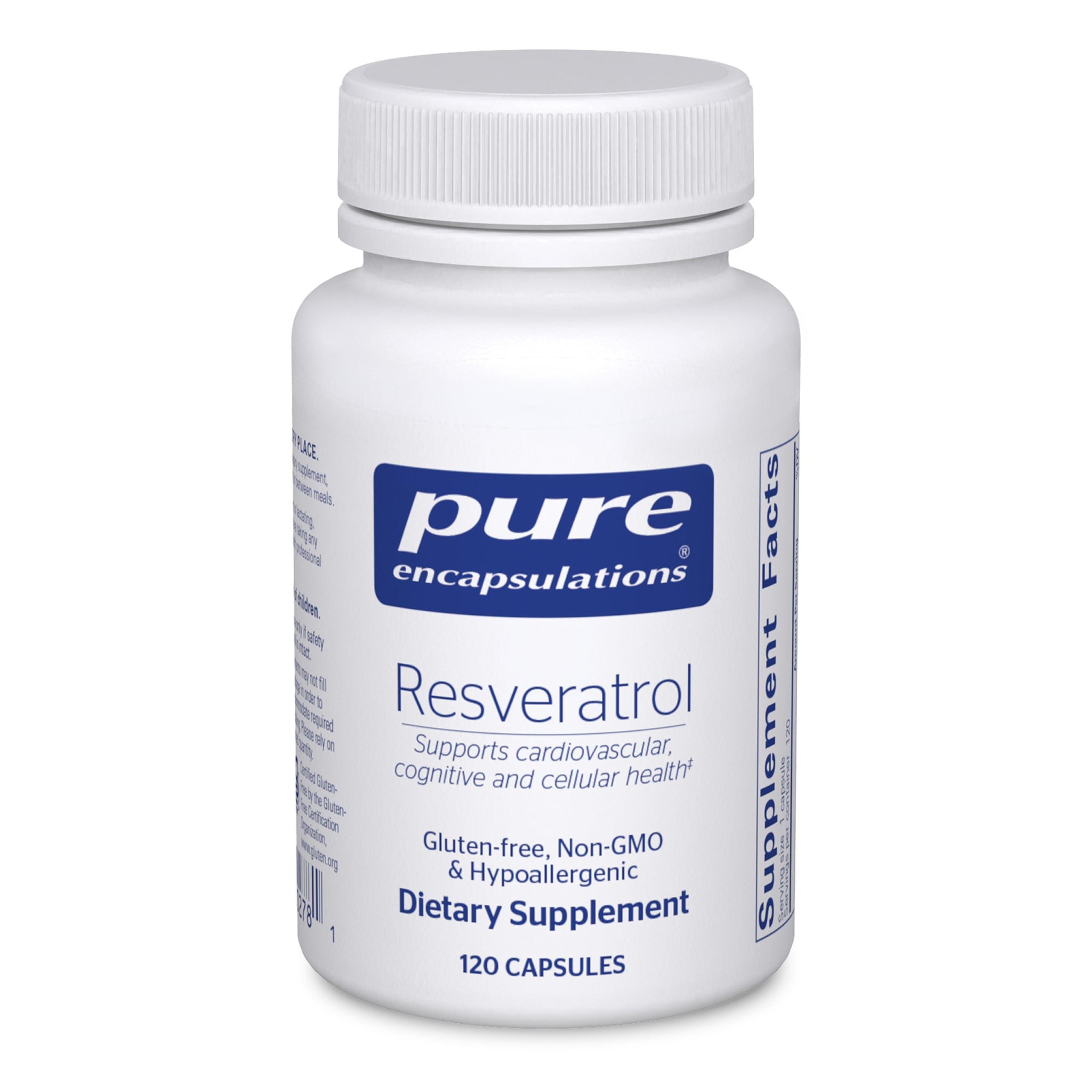 Resveratrol - Cardiovascular, Cellular Health & Memory Support* - 40 mg Trans-Resveratrol - Antioxidants Supplement - Gluten Free & Non-GMO - 120 Capsules