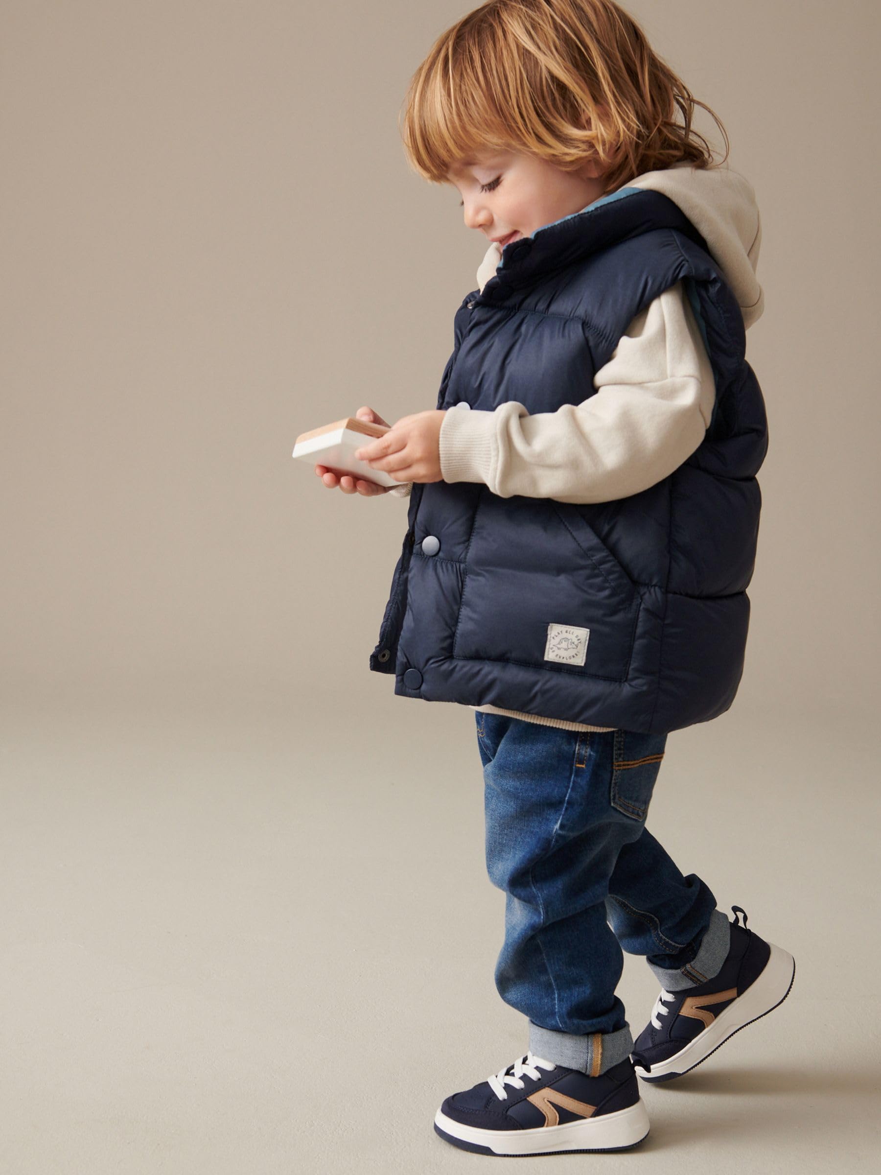 NEXT Garçon Jean Stretch Standard Confortable Jean Bleu Moyen 3 Mois-6 Mois