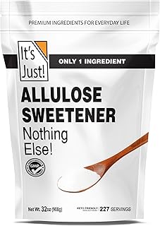 It's Just - Allulose, Sugar Substitute, Keto Friendly Sweetener, Non-Glycemic, Non-GMO (32oz)