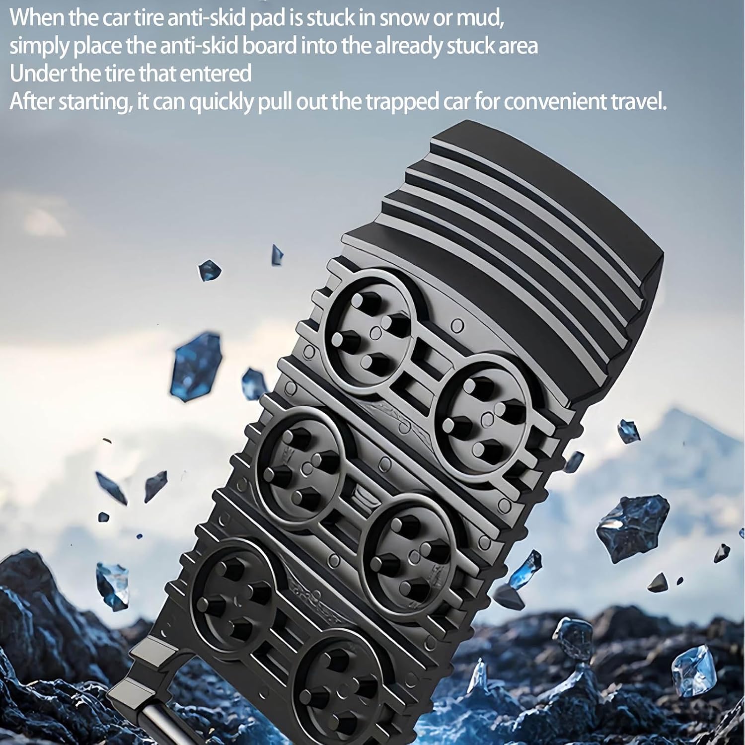 Mountain Vehicle Pull Save Boards For Crisis Snowice Mud Recovery Permanent Against Slide ABS Rugs Ice Mud Sand Car Escape Tool