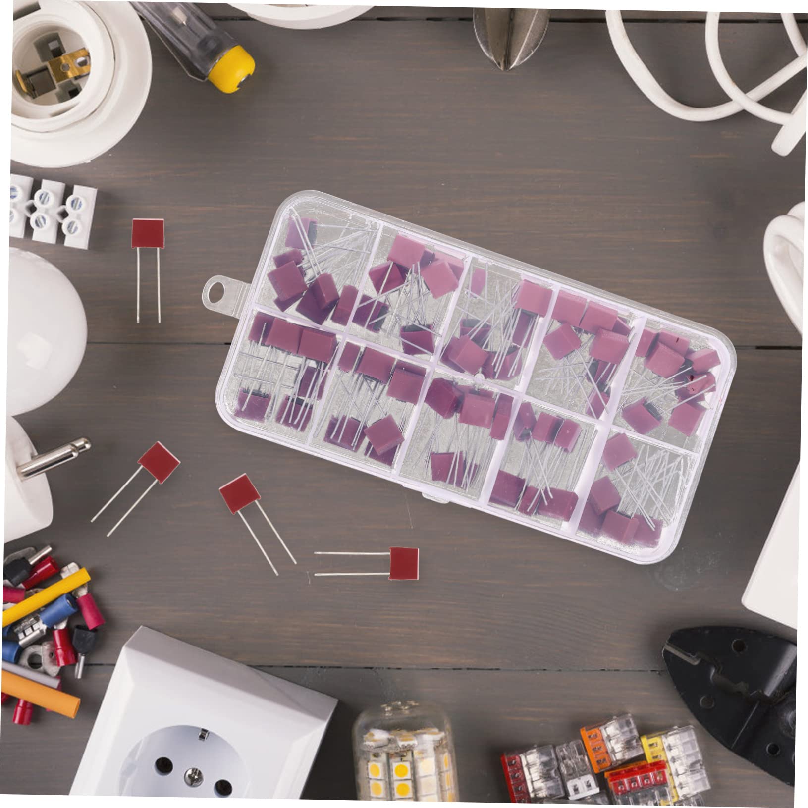 SHINEOFI 4 Set Fusibili Slow Blow Assortiti Volt con Resistente per Applicazioni Domestiche