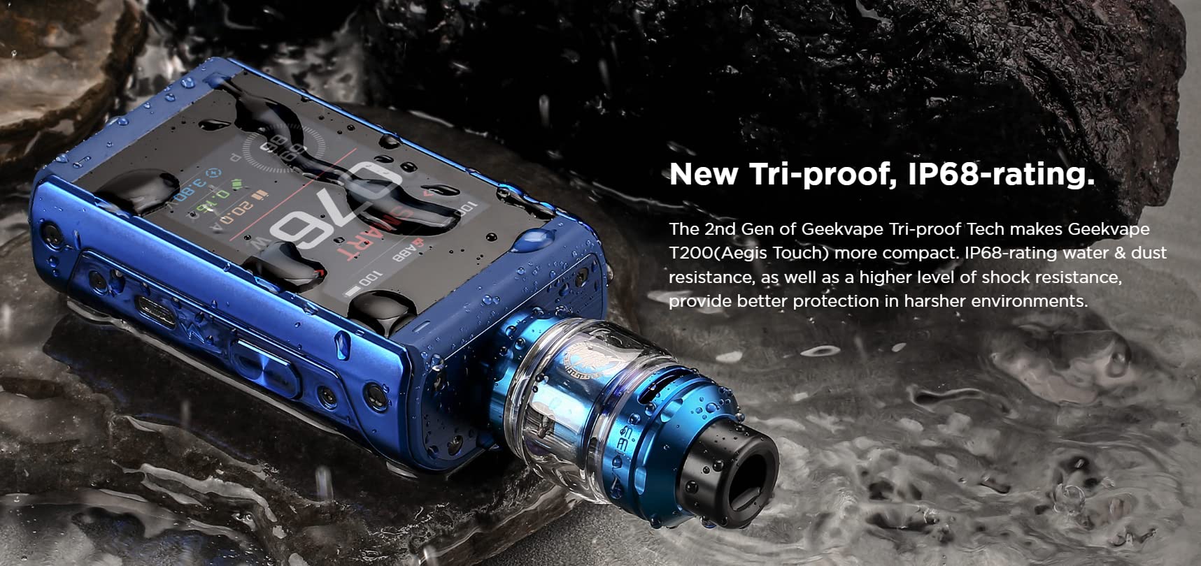 Geek-vape T200 Vape Kit 200W Aegis Touch Mod TFT Pantalla tctil 5.5ML Z  Zeus Sub ohm Tank Fit Z Coil E Cigarette Vape Vaporizer Dual 18650 (no  incluido) Sin nicotina : Amazon.es: