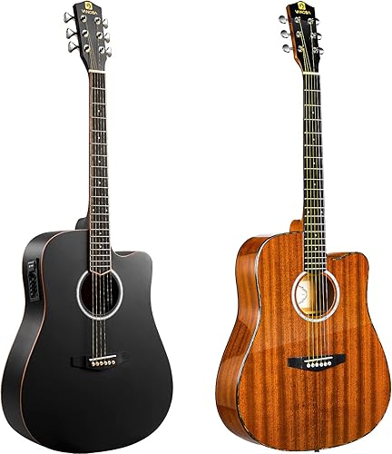 Vangoa Beinnger - Guitarra acústica de tamaño completo de 41 pulgadas, kit de iniciación de guitarra acústica para adultos, adolescentes,