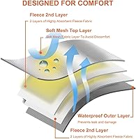 Vista 4 de Pañales para perras, reutilizables, lavables, duraderos, absorbentes, de tela para perritos, de mariposa y tucán, talla M