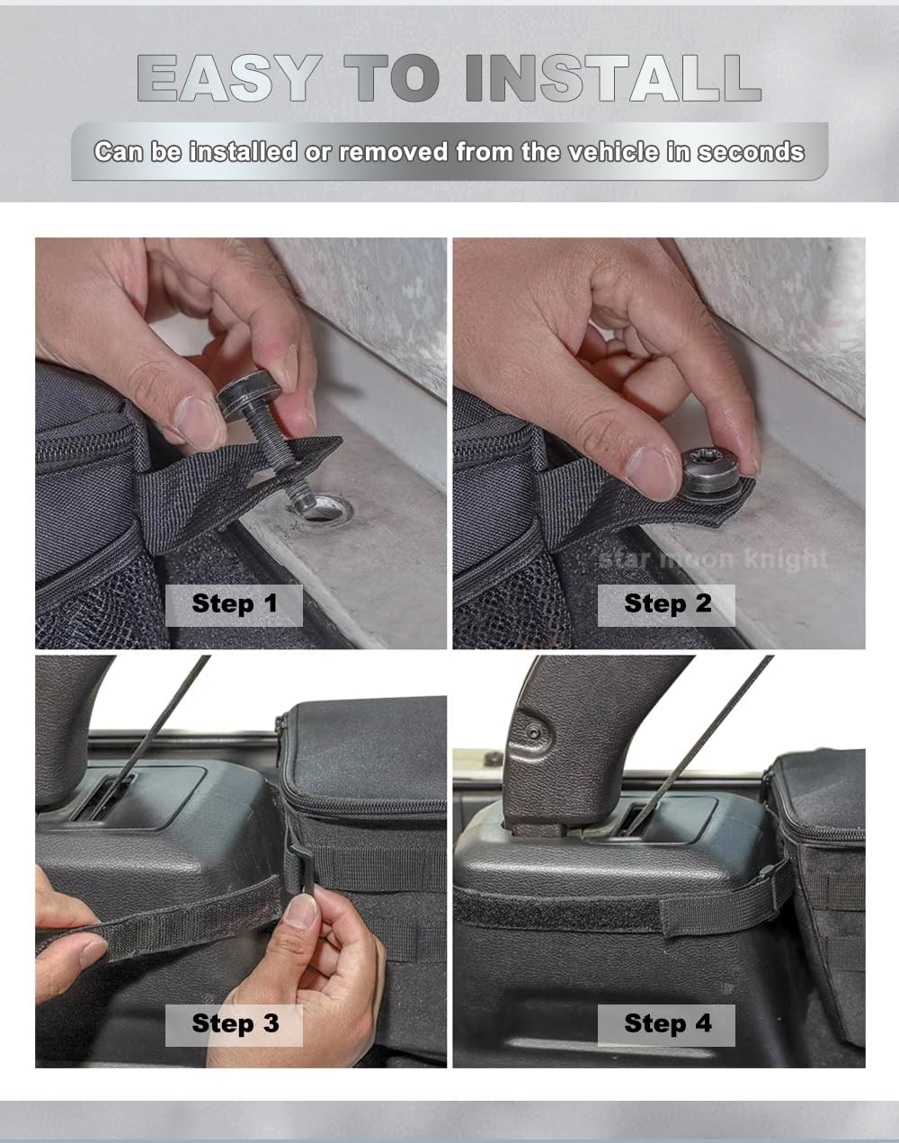 for Jeep Wrangler JK 2007-2017 JL 2018-2023 4-Doors Car Trunk Cargo Storage Bag Organizer Stowing Tidying Interior Accessories