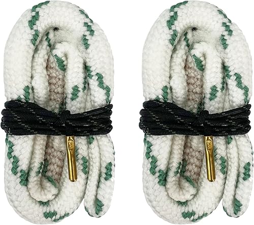 2 Pack Gun Snake Rifle Bore Cleaning Rope Gun Barrel Snake for Pistol Handgun Shotgun .22 .223 & 5.56mm .380 9mm 12GA .308 .357 .44 .45 Caliber