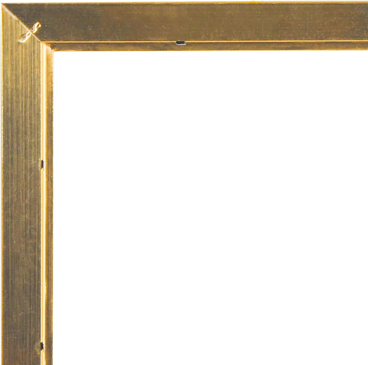 Studio Decor 8" x 10" Gold Belmont Picture Frame with 5" x 7" Mat - Pre-attached Hanging Hardware, Horizontal or Vertical Display - MDF, 1 Pack