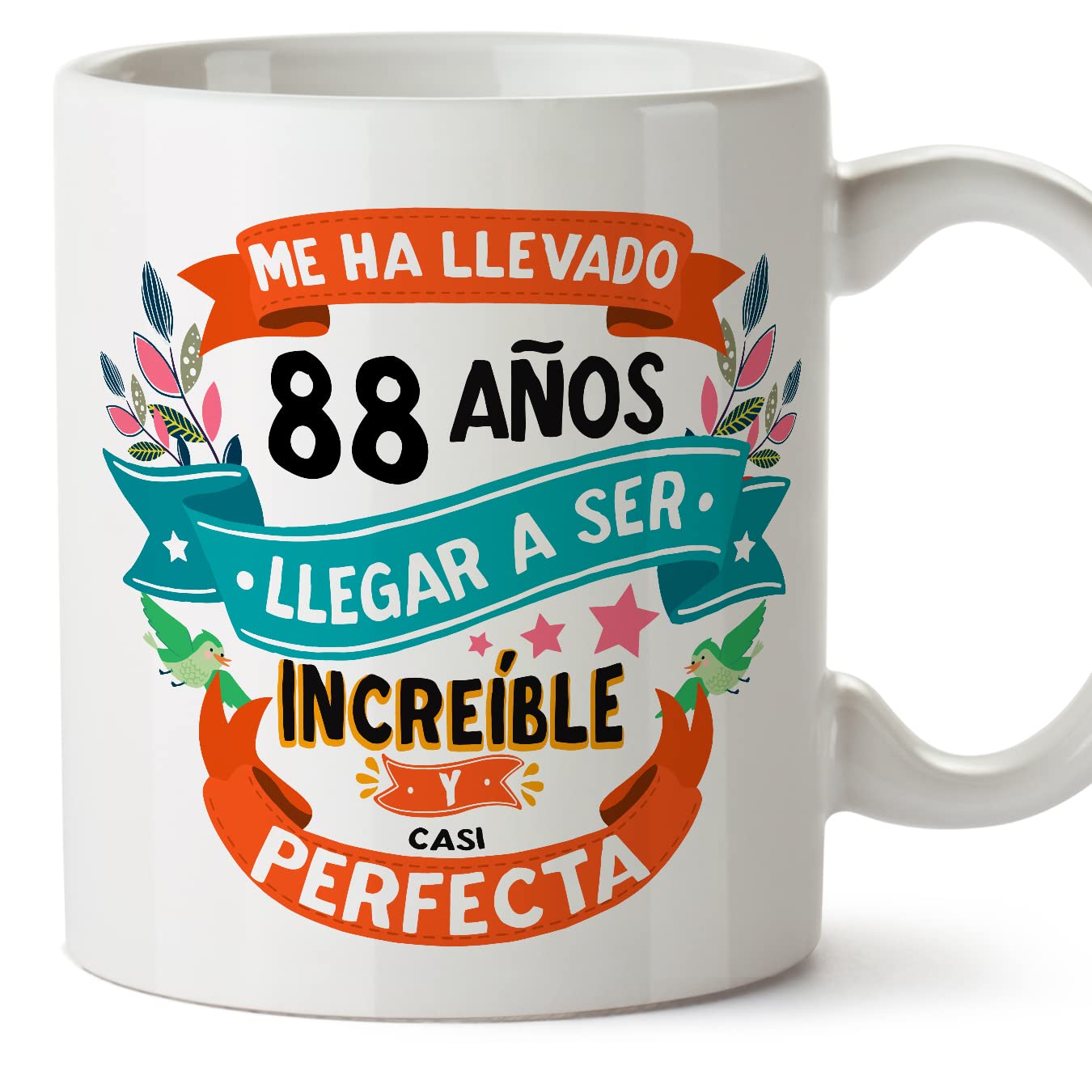 MUGFFINS Taza 80 Cumpleaños - "Me ha llevado 80 años llegar a ser increíble y casi perfecto - Regalos Desayuno Feliz Cumpleaños — view 28