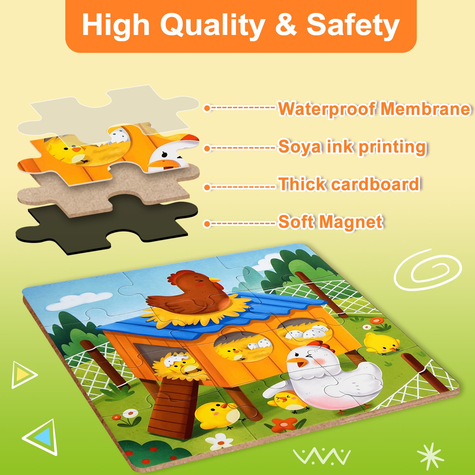 NEBURORA Puzzles magnétiques pour petits enfants, jouets éducatifs de voyage, activités avec voiture et avion, 37 pièces Puzzle magnétique éducatif pour voyage sur route, cadeaux d'anniversaire pour NEBURORA Puzzles magnétiques pour petits enfants, jouets éducatifs de voyage, activités avec voiture et avion, 37 pièces Puzzle magnétique éducatif pour voyage sur route, cadeaux d'anniversaire pour