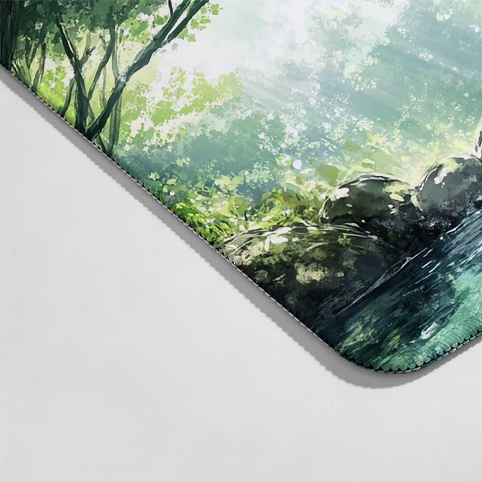 Tappetino Mouse XXL 1200x600mmVerde Tappetino Mouse Albero Mouse Pad Gaming con Bordi Cuciti, Mousepad XXL Impermeabile e Antiscivolo Sottomano Scrivania per Gaming Accessori Scrivania Ufficio i1113