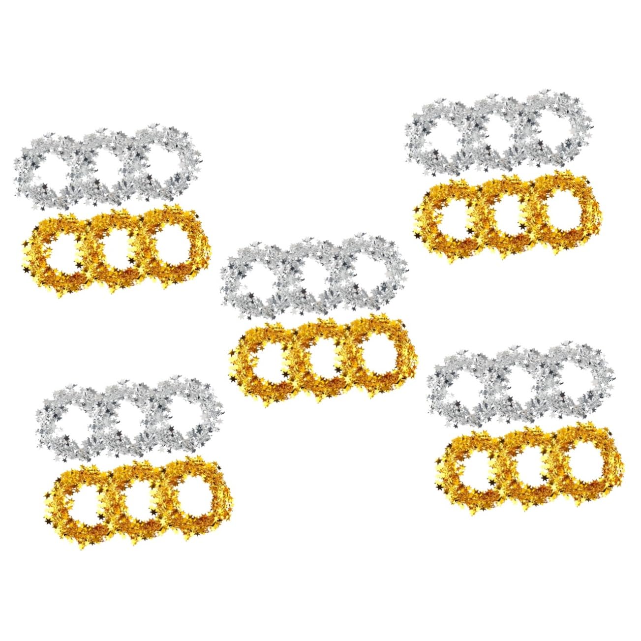 PRETYZOOM Lot De 5 Guirlandes De Noël Aux Couleurs Assorties Guirlandes Lumineuses pour Décoration Darbre De Noël 6 Pièces X 5